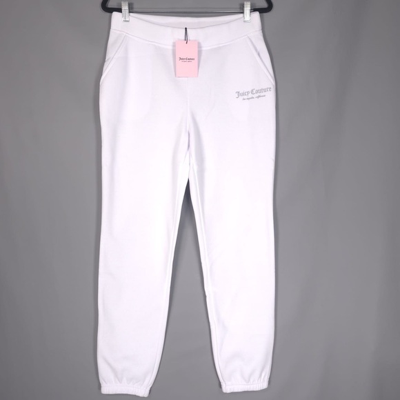 NWT JUICY COUTURE SET Pants + Pullover Sweater BLEACHED WHITE Size MEDIUM - Picture 2 of 16